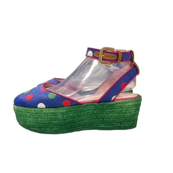 M Missoni Polka Dot Espadrilles Platform Sandals - Picture 3 of 14